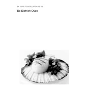 De Dietrich DOE705BJ Oven manual cover