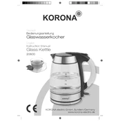 Korona 20600 Kettle manual cover