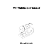 Janome 2039SN manual cover