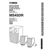 Yamaha MS45DR Speaker manual cover