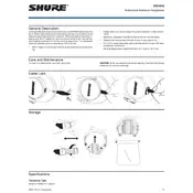 Shure SRH840 Headphones manual cover