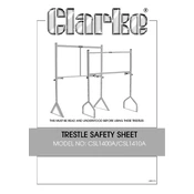 Clarke 6600006 CSL1400A Trestle Safety Sheet manual cover