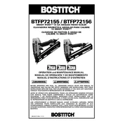 Bostitch BTFP72155 Nailer manual cover