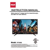 RCA RT4302 TV manual cover