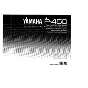 Yamaha P-450 Turntable manual cover