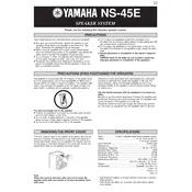 Yamaha NS-45E Speaker manual cover