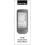 Rotel RR-990 Remote Control manual cover