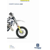 Husqvarna TC 50 Mini 2020 Motorcycle manual cover