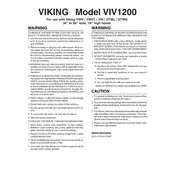 Viking VIV1200 Ventilator manual cover