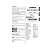 Honda GX690 LPG 2010 Engine manual cover