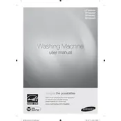 Samsung SilverCare WF438AAR Washing Machine manual cover