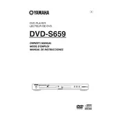 Yamaha DVD-S659 Disc Player manual cover