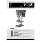 Scheppach DP16VL 5906806901 Drill manual cover