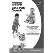 Fisher Price Mattel Bat and Push Cheetah J4186 Toy manual cover