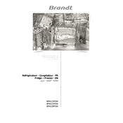 Brandt BFK615MSW Refrigerator manual cover