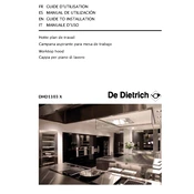 De Dietrich DHG1136X Hood manual cover