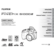 Fujifilm FinePix S1000fd Camera manual cover