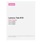 Lenovo TAB K10 TB-X6C6F Tablet manual cover