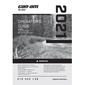 Can-Am DS 250 2021 Vehicle manual cover