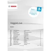 Bosch VeggieLove MUMS2VM40 Kitchen Machine manual cover