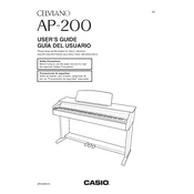 Casio Celviano AP200 Keyboard manual cover