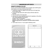 Uniden BabyWatch BW 31XX App manual cover