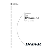 Brandt WF127L Washing Machine manual cover