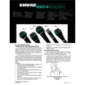 Shure BG1.0 Microphone manual cover