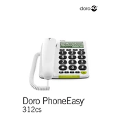 Doro PhoneEasy 312cs Phone manual cover