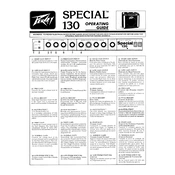 Peavey Special 130 Amplifier manual cover