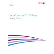 Xerox Vesant 2100 Press Printer manual cover