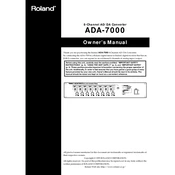 Roland ADA-7000 manual cover