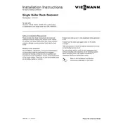 Viessmann Vitodens 200-W B2HA 160 Single Boiler Rack Restraint Accessory manual cover