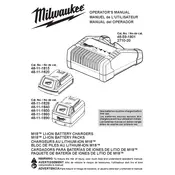 Milwaukee M18 48-11-1815 Charger manual cover