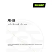 Shure ANI4IN Interface manual cover