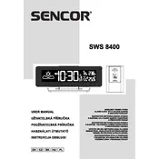 Sencor SWS 8400 Weather Station manual cover