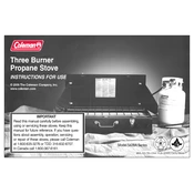 Coleman Three Burner Propane Camp Stove 5428A manual cover