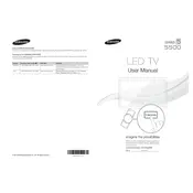 Samsung D5500 Series TV manual cover