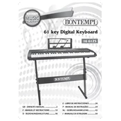 Bontempi 16 6125 Digital Keyboard manual cover