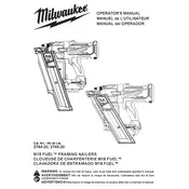 Milwaukee M18 Fuel 2744-20 Nailer manual cover