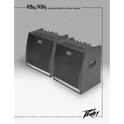 Peavey KB4 Amplifier manual cover