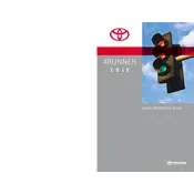 Toyota 4Runner 2018 SUV manual cover