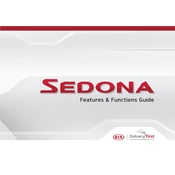 Kia Sedona 2020 Minivan manual cover