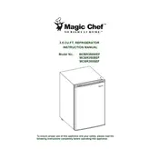 Magic Chef MCBR350SEF Refrigerator manual cover