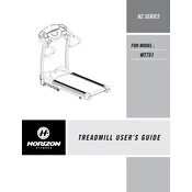 Horizon Fitness WT751 2007 Treadmill manual cover