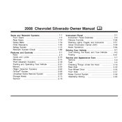 Chevrolet Silverado 2008 manual cover