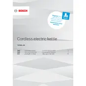 Bosch Styline TWK8637PGB Kettle manual cover