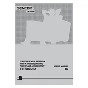 Sencor STT-500URA Turntable manual cover