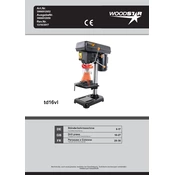 Woodstar TD16VL Black 3906812952 Drill manual cover