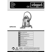 Scheppach ASP20-ES 5907708901 Vacuum Cleaner manual cover